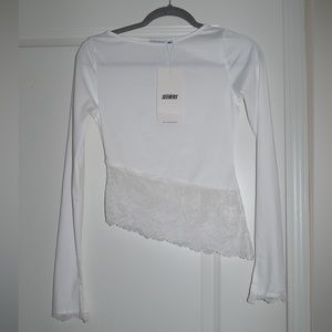 Women’s Asymmetrical lace top
